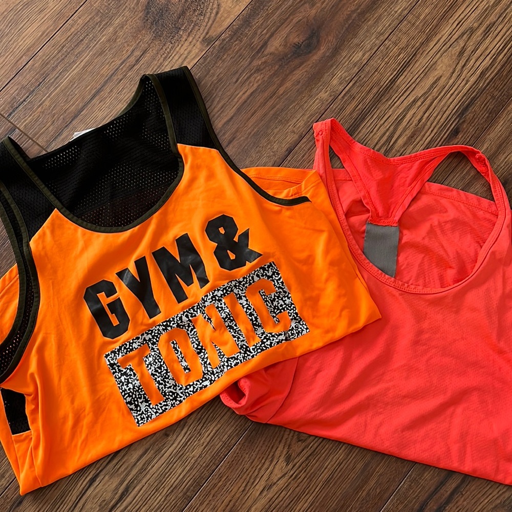 Fun color gym tanks!